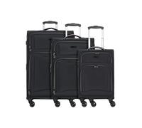 d & n Travel Line 9204 4 ruedas Juego de maletas 3 piezas Con asa expansible negro