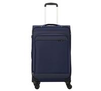 d&n Travel Line 9504 4 ruedas Carrito M 67 cm con pliegue de expansión azul