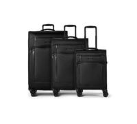 d & n Travel Line 9804 4 ruedas Juego de maletas 3 piezas Con asa expansible negro