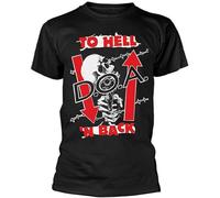 D.O.A. To Hell N Back Mens Outdoor Graphic T-Shirt Black 3XL