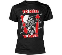 D.O.A. To Hell N Back Unisex 100% Cotton Short-Sleeve T-Shirts Black XXXL