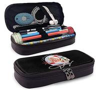 D-O-L-L-Y Parton - Estuche de piel para lápices de gran capacidad, impermeable, con cremallera, para niños, niñas, adolescentes, adultos, trabajo escolar, etc