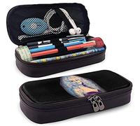 D-O-L-L-Y Parton - Estuche de piel para lápices de gran capacidad, impermeable, con cremallera, para niños, niñas, adolescentes, adultos, trabajo escolar, etc