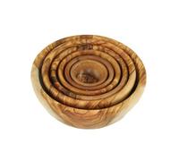 D.O.M.® - Juego de 6 cuencos redondos de madera de olivo