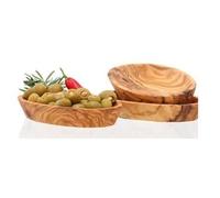 D.O.M. Oval bowl made of olive wood in a 3 set by D.O.M. Die Olivenholz-Manufaktur