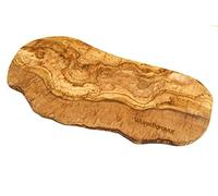 D.O.M.® Tabla de cortar rústica de madera de olivo - (XXL más de 50 cm con grabado)