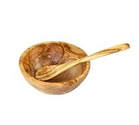 D.O.M. - Tazón de madera de olivo con cuchara, Cuencos