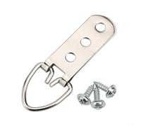 D para colgar cuadros de anillo para montaje de obras de arte con tornillos de acero inoxidable 2 agujeros y 3 agujeros diseño 10 o 50 kit de hierro (3 agujeros, 50 piezas)