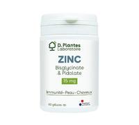 D.Plantes Zinc Bisglicinato y Pidolato 15mg 60caps