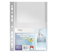D.RECT 100 fundas para folletos de 60 µm/mic/micra, grosor 0,06 mm, A4, transparente