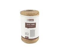D.RECT 100m Yute Natural Marrón Envolver Regalos/Cuerda Decorativa/1,2mm de Grosor/para: Embalaje, Bricolaje, Floristería, Decoración, Jute Yarn, 100 m, 800155