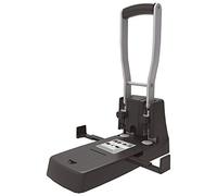 D.RECT 1500 - Perforadora manual de papel de 2 agujeros | 150 hojas capacidad | Color negro