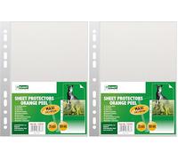 D.RECT 25 Unidades Fundas Plastico - Fundas Transparentes, 100 µm/mic/micron Grosor: 0,10 mm, 240x350 mm, Granulado (Paquete de 2)