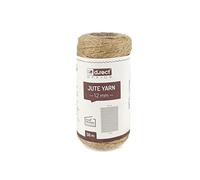 D.RECT 50m Yute Natural Marrón Envolver Regalos/Cuerda Decorativa/1,2mm de Grosor/para: Embalaje, Bricolaje, Floristería, Decoración, Jute Yarn, 50 m, 800154