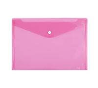 D.RECT 5530 - Carpeta de polipropileno (A4, cierre a presión), color rosa