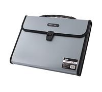 D.RECT 5570 Carpetas Compartimentadas con Asa | Carpetas de Archivos Expandibles | Carpetas Portátiles de Documentos | para el Hogar, la Escuela y el Trabajo | 12 Compartimentos A4 | Azul