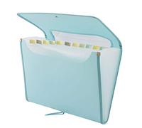 D.RECT 5590 Carpeta de archivos extensible A4 | Acordeón Carpeta Clasificadora de documentos con 12 Compartimentos | Carpeta de Acordeon | color menta