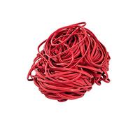 D.RECT Banda Elástica 1.3x4mm 1/2 Circunferencia 160mm | Bandas Elásticas para el Hogar, el Trabajo, la Oficina | Reutilizable, Duradero | Bolsa Estable de 1 kg | Rojo