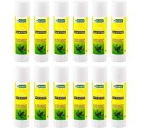 D.RECT Barra de Pegamento PVA 12 unidades 40 g - sin Olor, Lavable, Fuerte Adhesión para Papel, Cartón, Fotos y Tela Ligera