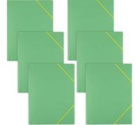 D.RECT - Carpeta con gomas elásticas (6 unidades), color verde