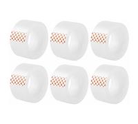 D.RECT Cinta Adhesiva de Oficina Transparente 6 Rollos, 24 mm x 20 m
