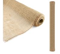 D.RECT Cinta de yute Natural para Floristería y Decoración 100x500cm - Marrón Rollo de Arpillera para Envolver Regalos