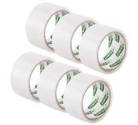 D.RECT Cinta Embalar Transparente 50m x 48mm - Cinta Adhesiva Universal para Embalar Ideal para Embalar Paquetes y Cajas de Envío - Cinta de Embalaje, Paquete de 6 Rollos