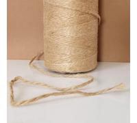 D.RECT - 50 m - 1,8 mm - Cordón de algodón Natural de macramé Hilo de algodón Cuerda de algodón Cuerda de algodón para Manualidades de Punto Fuerte Blanco 111014