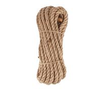 D.RECT- Cuerda de Yute 12mm 10m - Cuerda de Cáñamo - Cuerda de Fibra Natural