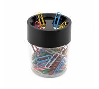D.RECT Dispensador de clips magnéticos con 100 clips redondos
