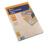 D.RECT | Etiquetas adhesivas | Etiquetas universales (105x74mm en A4) | Autoadhesivas imprimibles 100 hojas | Paquete de 8 etiquetas | Hoja de 800 piezas | Blanco