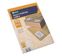 D.RECT Etiquetas adhesivas universales (105 x 42,4 mm en DIN A4), imprimibles, 100 hojas/paquete de 14 etiquetas/hoja, 1400 unidades, color blanco
