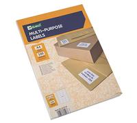 D.RECT - Etiquetas adhesivas universales (64 x 33,8 mm, DIN A4) autoadhesivas para imprimir, 100 hojas/paquete de 24 etiquetas/hojas, 2400 unidades, color blanco