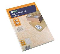 D.RECT - Etiquetas adhesivas universales (70 x 42,5 mm en DIN A4) autoadhesivas para imprimir, 100 hojas/paquete de 21 etiquetas/hojas, 2100 unidades, color blanco