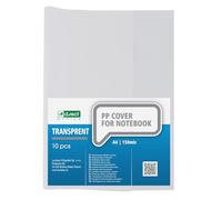 D.RECT Forros para cuadernos A4 transparentes 150 micras - pack de 10 cubiertas escolares resistentes - protección duradera para libros y cuadernos