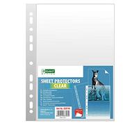 D.RECT, Fundas Multitaladro, 75 Micras, Tamaño A4, Folio-Cristal, Cristal, Pack de 100 Unidades, Perforadas Transparentes, Bolsillos de Polipropileno, 009746