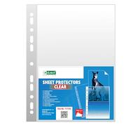 D.RECT 100 fundas para folletos de 60 µm/mic/micra, grosor 0,06 mm, A4, transparente