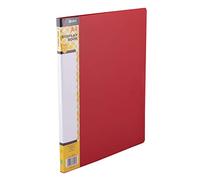 D.RECT Juego de 10 Carpetas de Polipropileno | 10 Carpetas de alta Transparencia | Etiqueta de Contenido de la Columna Vertebral | A4 | Color : Rojo