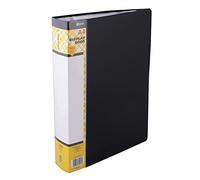 D.RECT Juego de 100 Carpetas de Polipropileno | 100 Carpetas de Alta Transparencia | Etiqueta de Contenido de la Columna Vertebral | A4 | Color : Negro