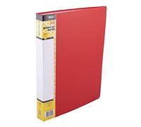 D.RECT Juego de 40 Carpetas de Polipropileno | 40 Carpetas de alta Transparencia | Etiqueta de Contenido de la Columna Vertebral | A4 | Color : Rojo