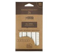 D.RECT Masilla adhesiva | 80 unidades | Almohadillas adhesivas despegables | color blanco