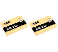 D.RECT Notas adhesivas | 100 hojas amarillas | 76 x 127 mm (Paquete de 2)