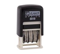 D.RECT S510 Sello Fecha 4mm Día/Mes/Año Color de Impresión no Saturado de Tinta