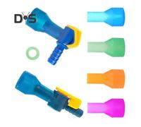 (D) Reemplazo de válvula de mordida para mochila de hidratación, boquilla con conector de 2 mangueras,