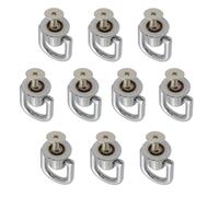 D Ring Rivets, 10 Piece Rotatable Metal Wallet Making Hardware