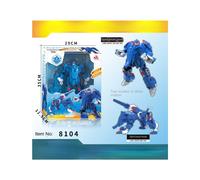 (D) Robot de transformación Juguetes Niño Robot Modelo Mech Guerrero Juguete para niños