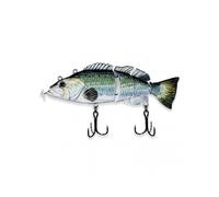(D) Robotic Electric Fishing Lure with LED Light, USB Rechargeable, Multi-Jointed Swimbait for Freshwater, Saltwater & Night Fishing