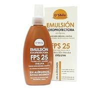 D'Shila Emulsión fotoprotectora SPF 30 Spray – Pieles delicadas y sensibles – 200 ml