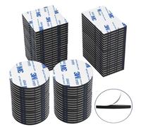 D.SKING 80 unidades de cinta adhesiva de espuma de doble cara en forma cuadrada negra fuerte para manualidades, manualidades, hogar, baño, cocina (80, blanco)