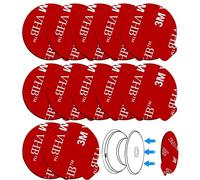 D.Sking Paquete de 12 adhesivos adhesivos de repuesto compatibles con almohadillas adhesivas de base de montaje de enchufe para agarre y soporte plegables
